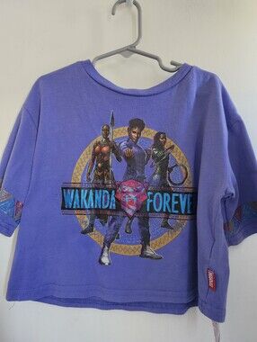 Wakanda Forever Purple Kids Graphic Tee